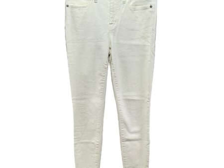 9” High Rise Skinny Jeans By Madewell In White, Size: 2 26 Sale