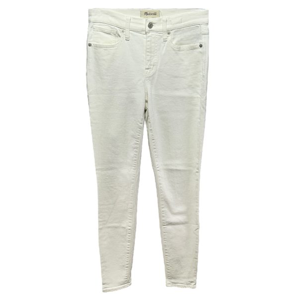 9” High Rise Skinny Jeans By Madewell In White, Size: 2 26 Sale