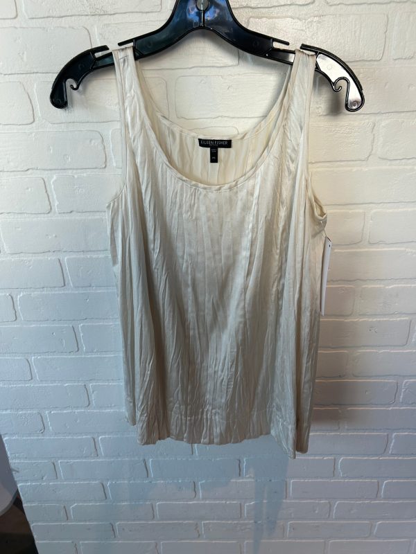 Top Sleeveless By Eileen Fisher In Ivory, Size: S Online Sale