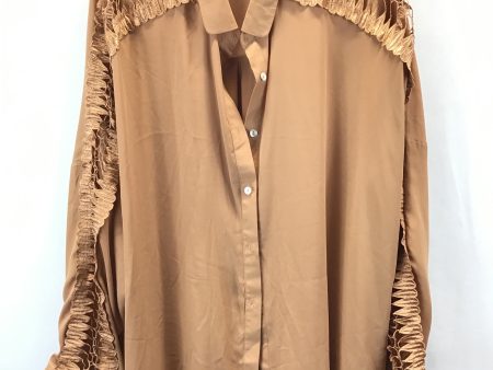 Top 3 4 Sleeve By Clothes Mentor In Beige, Size: 3x Online