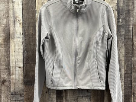 Athletic Jacket By 90 Degrees By Reflex In Grey, Size: M For Sale