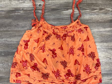 Top Sleeveless By Anthropologie In Orange & Red, Size: Xs Fashion