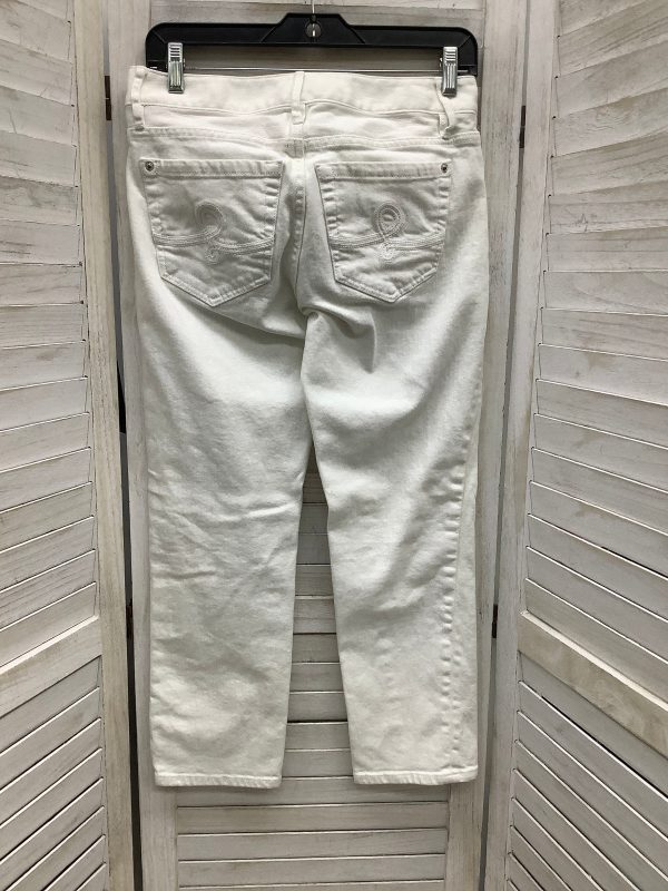 White Denim Capris Lilly Pulitzer, Size 4 Fashion