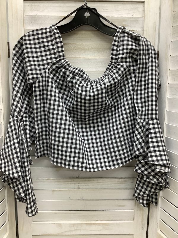 Black & White Top 3 4 Sleeve Forever 21, Size S Online now