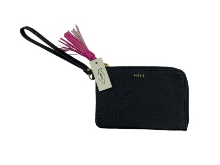 BLACK WRISTLET LEATHER by FOSSIL Size:MEDIUM Online now