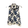 Top Sleeveless By Astr The Label In Blue & Cream, Size: L Online Sale