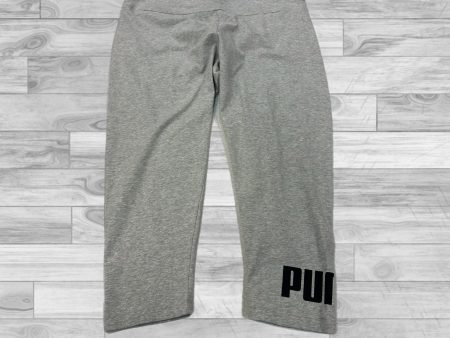 Athletic Capris By Puma In Grey, Size: Xl Hot on Sale