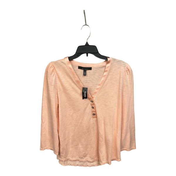 Top 3 4 Sleeve By White House Black Market In Peach, Size: M Online Hot Sale