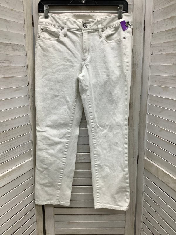 White Denim Capris Lilly Pulitzer, Size 4 Fashion