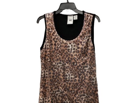 Top Sleeveless By Verve In Animal Print, Size: Xl on Sale