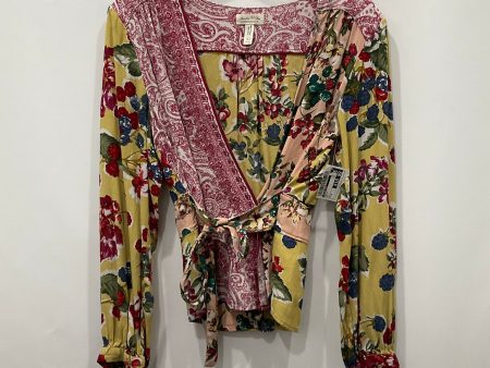 Multi-colored Top Long Sleeve Meadow Rue, Size 6 Hot on Sale