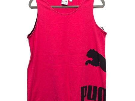 Athletic Tank Top By Puma In Black & Red, Size: M Discount