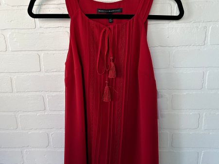 Top Sleeveless By White House Black Market In Red, Size: Xxs Discount