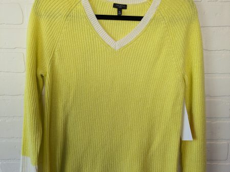 Sweater By Talbots In Yellow, Size: Petite  M Fashion