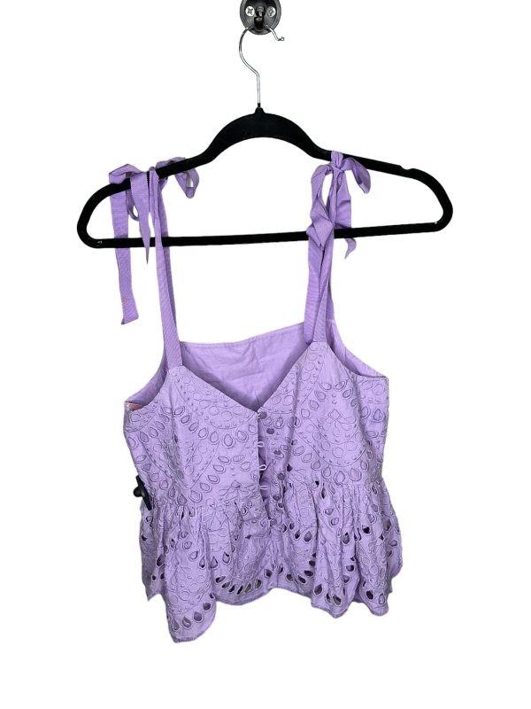 Top Sleeveless By J. Crew In Purple, Size: Petite   S Fashion