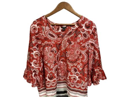 Top 3 4 Sleeve By Ann Taylor In Floral Print, Size: Xl For Sale