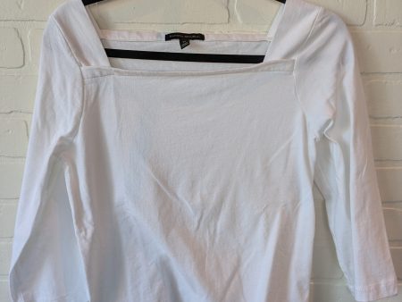 Top 3 4 Sleeve Basic By Banana Republic In White, Size: M Online Hot Sale