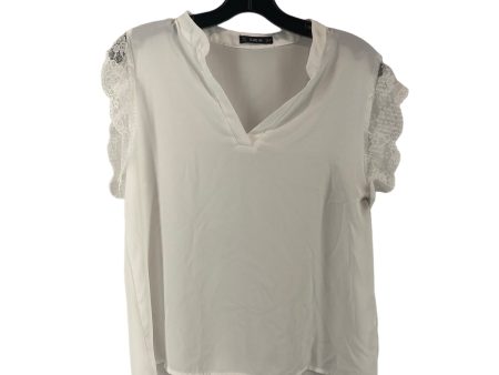 Blouse Sleeveless By Shein In White, Size: M Supply