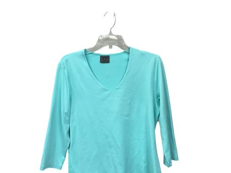 Top 3 4 Sleeve By Clothes Mentor In Aqua, Size: L For Discount