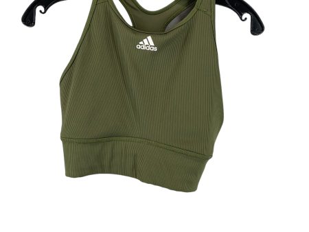 Athletic Bra By Adidas In Green, Size: M Online Sale