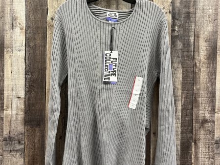 Sweater By Cme In Grey, Size: Xl For Cheap