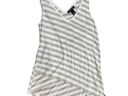 Top Sleeveless By White House Black Market In White & Yellow, Size: S For Sale