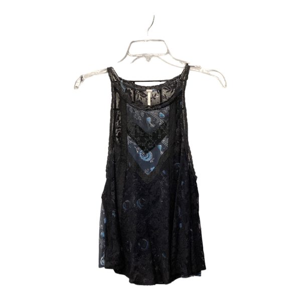 Top Sleeveless By Free People In Black & Blue, Size: Xs Online now