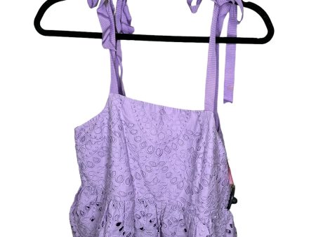 Top Sleeveless By J. Crew In Purple, Size: Petite   S Fashion