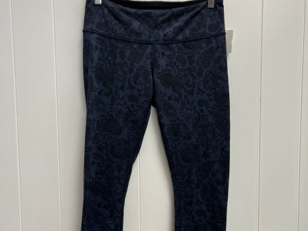 Athletic Capris By Lululemon In Black & Blue, Size: M Cheap