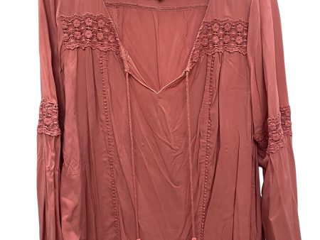 Top Long Sleeve By Maurices In Pink, Size: L Sale