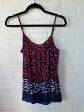 Top Sleeveless By Cabi In Blue & Red, Size: M Online Sale